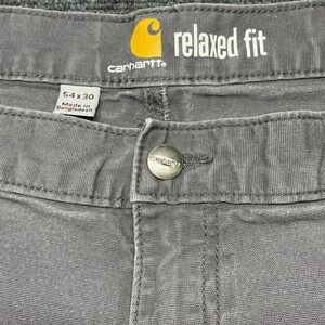 Carhartt Rugged Flex Rigby Relaxed Fit Canvas Work Pants Gravel Gray Men 54x30
